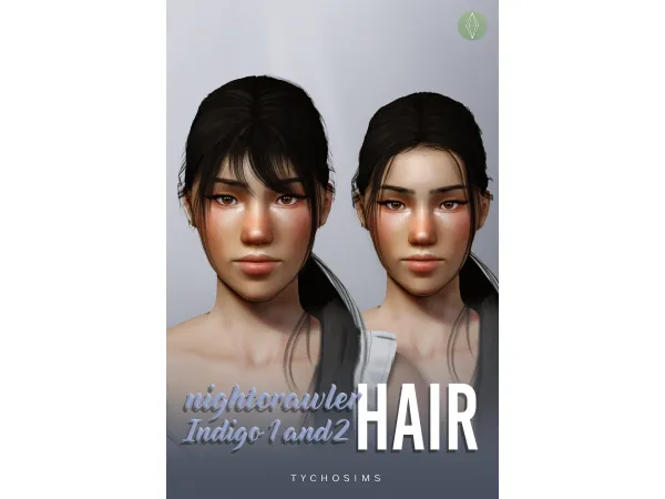 Nightcrawler Indigo Hair 4to3 - The Sims 3 Custom Content