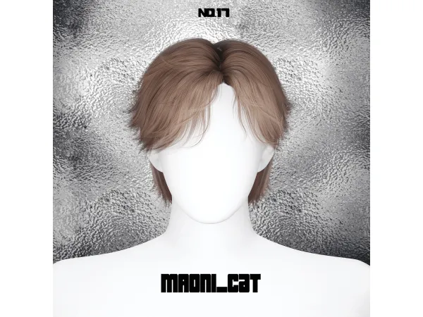 Alpha [Maoni_cat]HAIR No17 by Maonicat - The Sims 4 Custom Content
