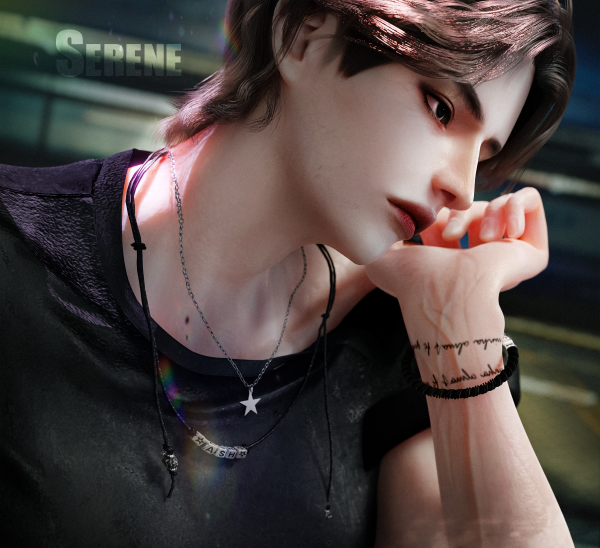 Mix [SIMS4TS4]PPENG Tattoo N036 Serene by simsfinds - The Sims 4 Custom Content