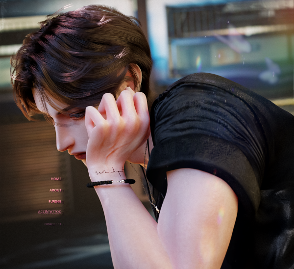 Alpha [SIMS4TS4] PPENG ACC NO6 Leather bracelet by simsfinds - The Sims 4 Custom Content