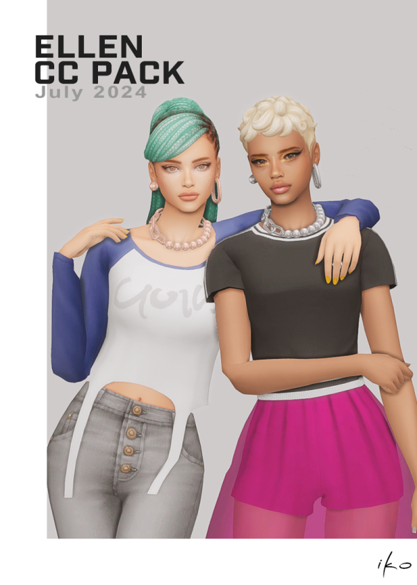 Maxis Match Ellen Pack by simsfinds - The Sims 4 Custom Content
