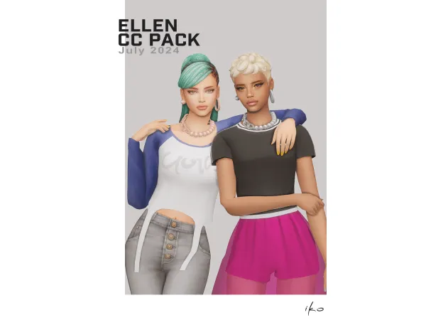 Maxis Match Ellen Pack by ikosims - The Sims 4 Custom Content