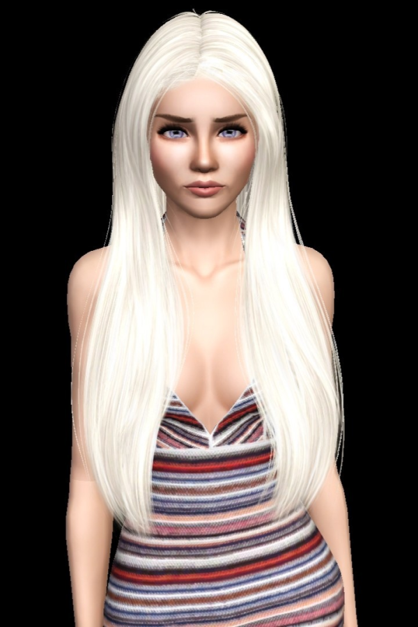 Wings ES1225 Smooth Straight Hair 4t3 Conversion by simsfinds - The Sims 3 Custom Content