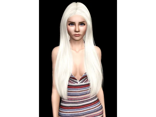 Wings ES1225 Smooth Straight Hair 4t3 Conversion - The Sims 3 Custom Content