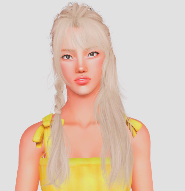 WINGS EF0717 BRAIDED LONG HAIR CONVERSION by simsfinds - The Sims 3 Custom Content