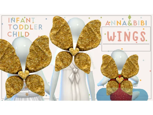 Alpha Wings 05_Infant Toddler and Child [AnnaBibi] by anna_bibi - The Sims 4 Custom Content