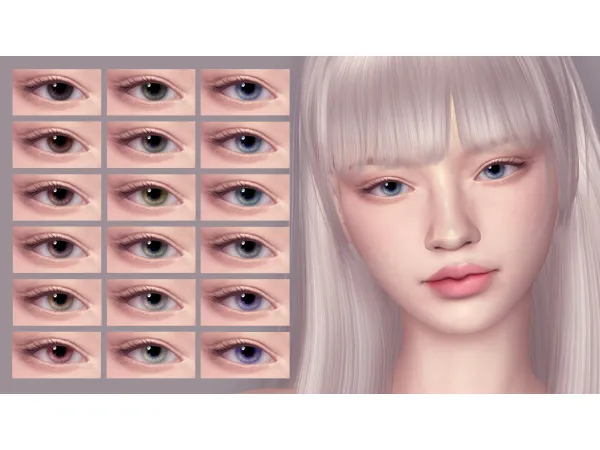 Alpha Moonlight Contact Lenses - The Sims 4 Custom Content
