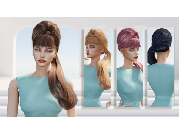 Alpha [MODCo] Roonie Hairstyle by darknighttsims - The Sims 4 Custom Content