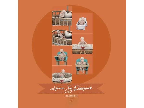 Mix Home Joy Posepack - The Sims 4 Custom Content