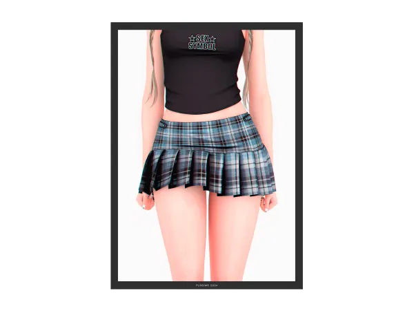Alpha Rockstar Skirt - The Sims 4 custom content