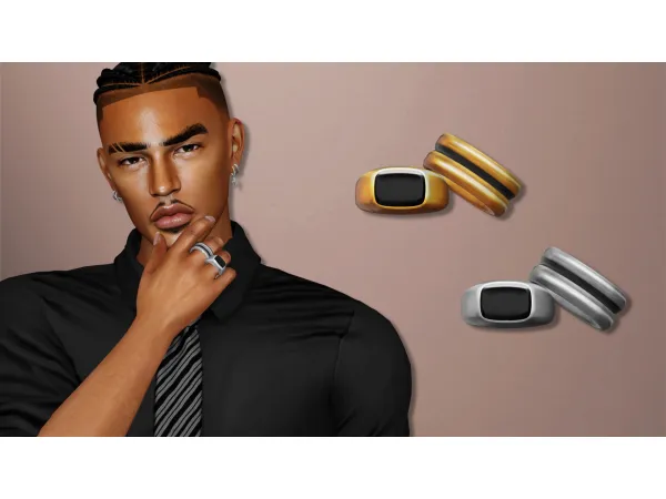 Alpha Hawthorne Rings - The Sims 4 Custom Content