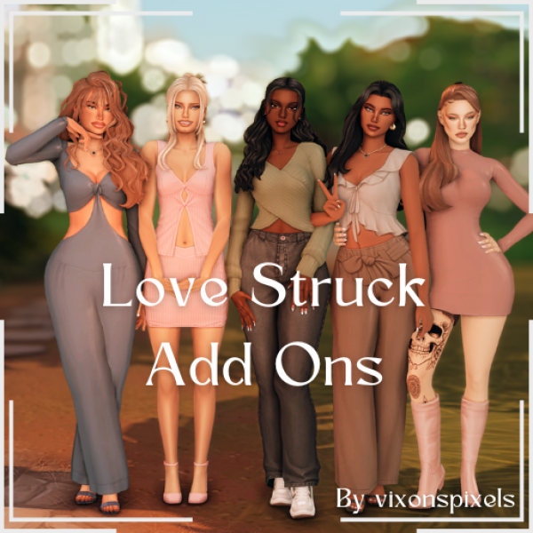 Maxis Match Love Struck Add Ons by simsfinds - The Sims 4 Custom Content