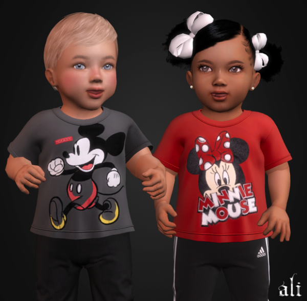 Alpha DISNEY top (INFANT) JUNE2024 by simsfinds - The Sims 4 Custom Content