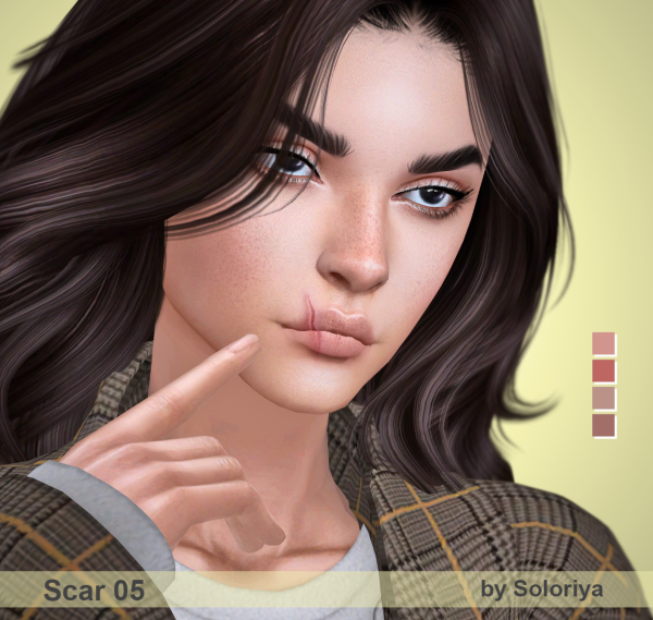 Alpha Scar 05 by simsfinds - The Sims 4 Custom Content