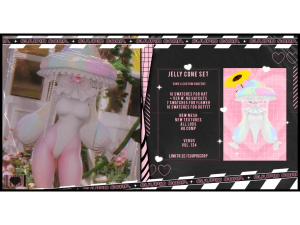 Alpha cuupid corp jelly cone set - The Sims 4 Custom Content
