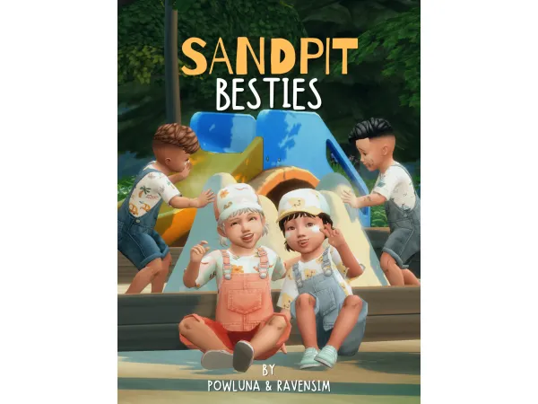 Maxis Match Sandpit Besties by RavenSim PART 1 - The Sims 4 Custom Content