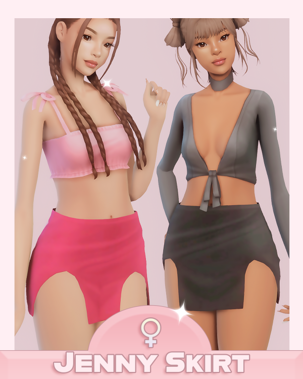 Maxis Match Jenny Skirt by simsfinds - The Sims 4 Custom Content
