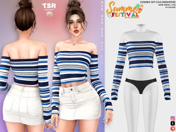 Alpha COMBO SET 514 BD1333 BD1334 - The Sims 4 Custom Content