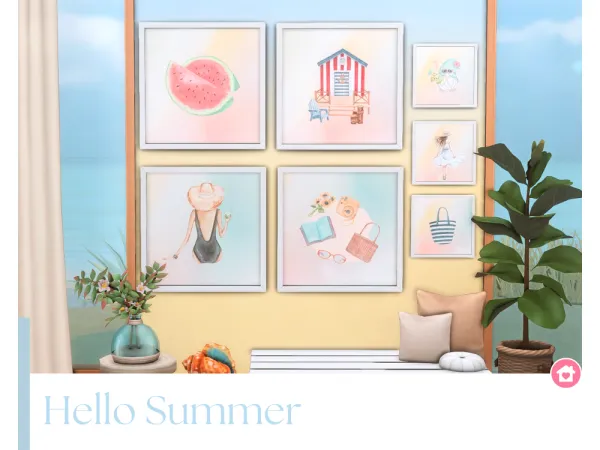 Mix Hello Summer by summerrplays - The Sims 4 Custom Content