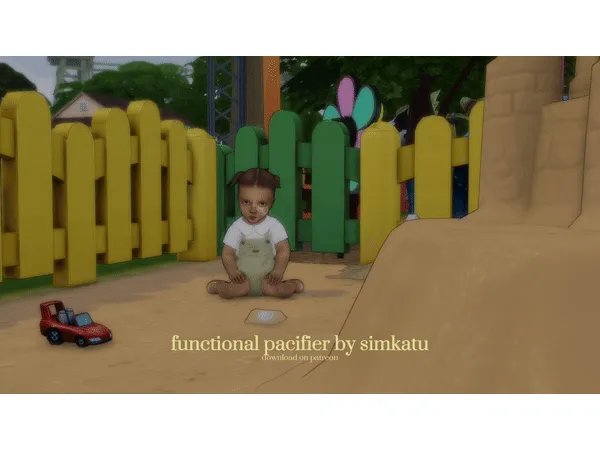 Maxis Match functional pacifier by simkatu - The Sims 4 Custom Content
