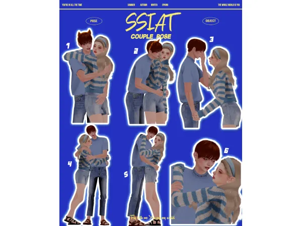 Mix 406 couple pose - The Sims 4 Custom Content