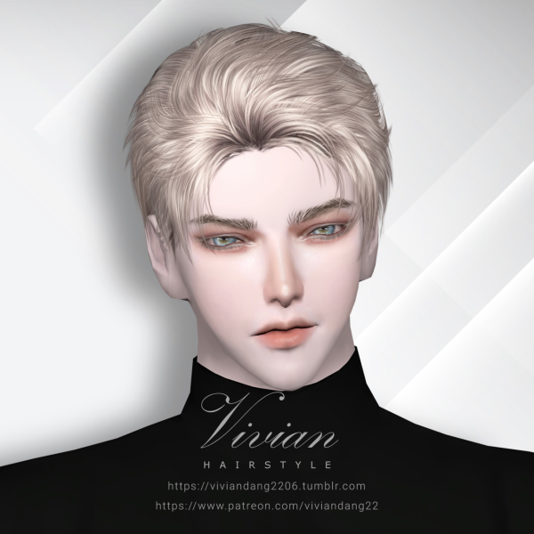 Alpha Luke Hairstyle by simsfinds - The Sims 4 Custom Content