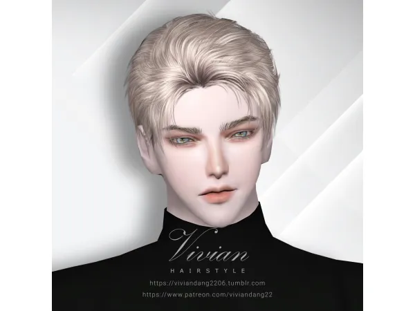 Alpha Luke Hairstyle - The Sims 4 Custom Content