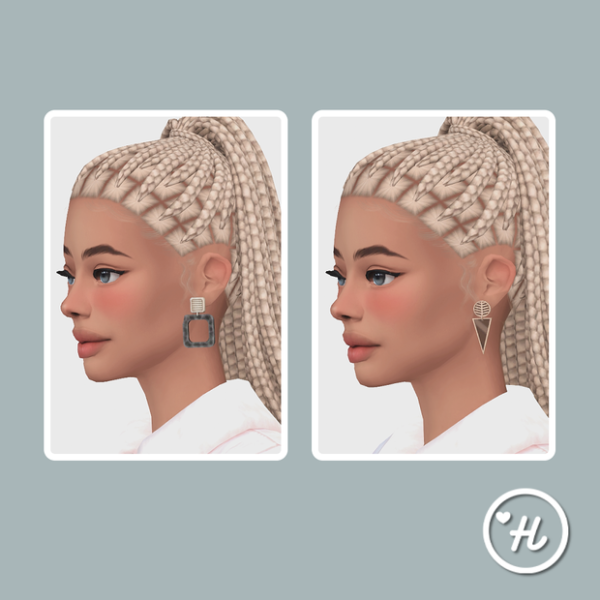 Mix MIMI earrings by simsfinds - The Sims 4 Custom Content