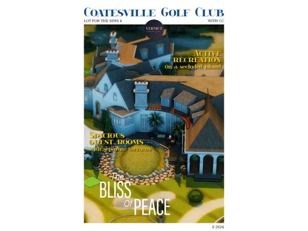 Maxis Match Coatesville Golf Club by vermutandherring - The Sims 4 Custom Content