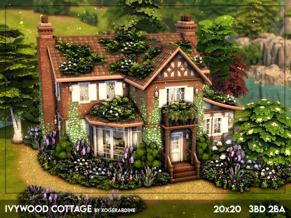 Maxis Match Ivywood Cottage (NO ) by xogerardine - The Sims 4 Custom Content