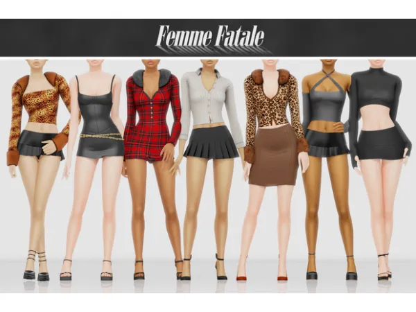 Alpha [B0T0XBRAT] Femme Fatale by b0t0xbrat - The Sims 4 Custom Content