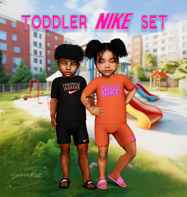 Alpha Toddler Nike Set by simmerkatex - The Sims 4 Custom Content
