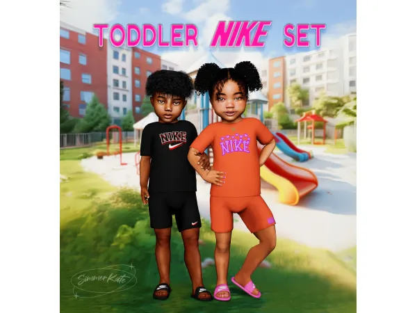Alpha Toddler Nike Set - The Sims 4 Custom Content