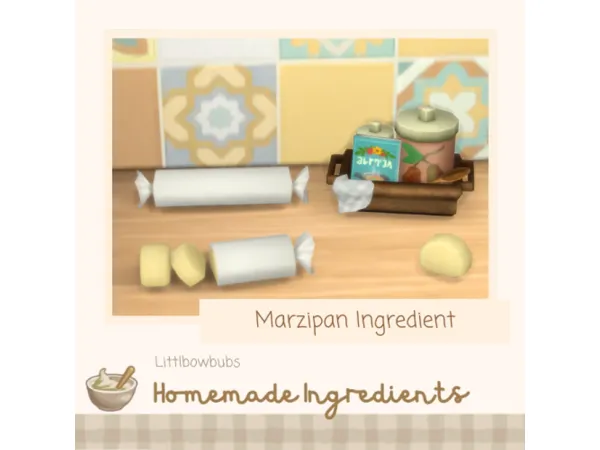 Maxis Match Marzipan Homemade Ingredient by littlbowbub - The Sims 4 Custom Content