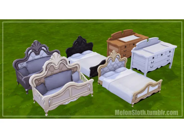 Maxis Match Princess Cordelia Toddler and infant furniture set - The Sims 4 Custom Content