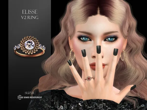 Alpha Elisse V2 Ring - The Sims 4 Custom Content