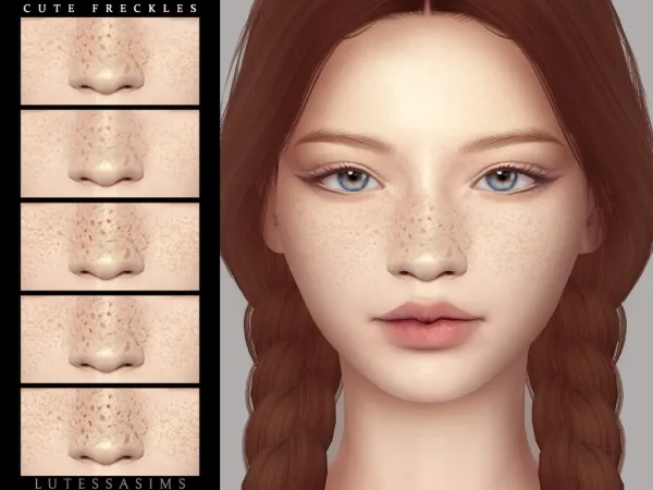 Mix Cute freckles - The Sims 4 Custom Content