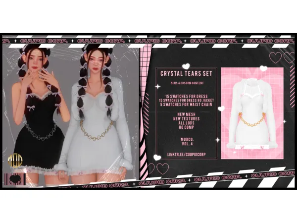 Alpha cuupid corp crystal tears set - The Sims 4 Custom Content