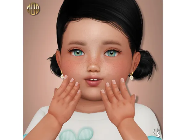 Alpha Natural FingerNails for Infants - The Sims 4 Custom Content