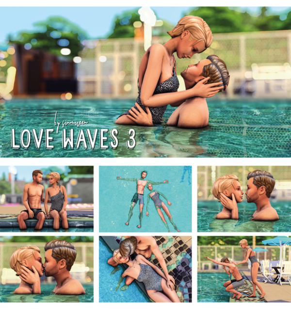 Mix Love waves 3 by simsfinds - The Sims 4 Custom Content