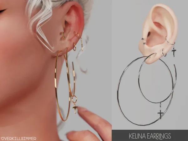 Mix Kelina earrings - The Sims 4 Custom Content