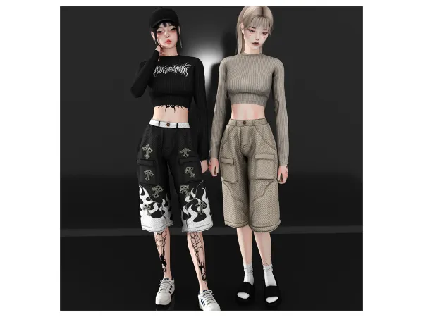 Alpha cyesmodernism outfit - The Sims 4 Custom Content