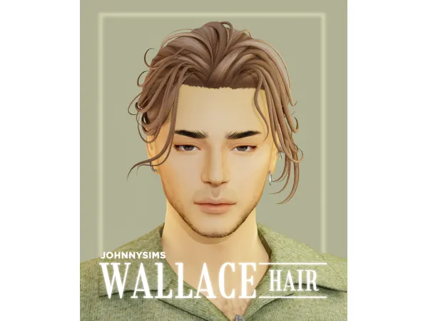 Maxis Match Wallace Hair by johnnysims - The Sims 4 Custom Content