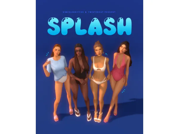 Maxis Match SPLASH simcelebrity00 x twistedcat by simcelebrity00 - The Sims 4 Custom Content