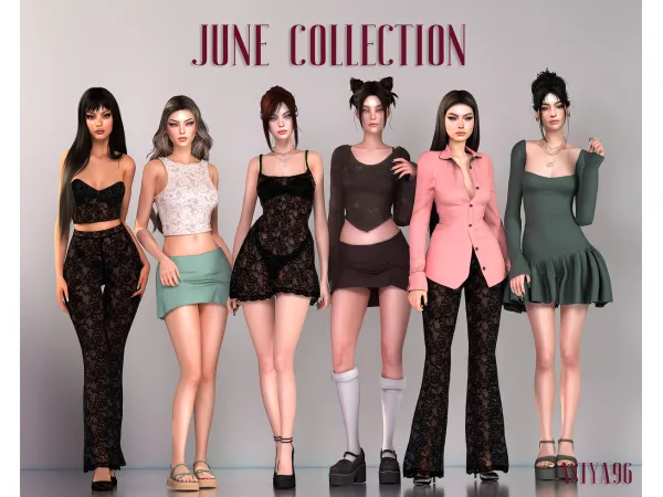 Alpha June Collection 2024 by astya96 - The Sims 4 Custom Content