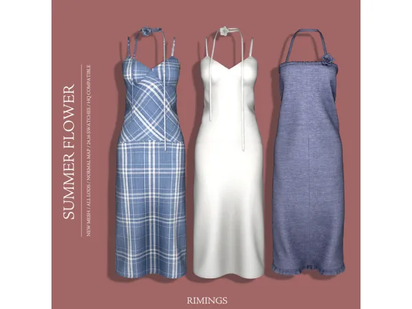 Alpha [RIMINGS] SUMMER FLOWER by RIMINGs - The Sims 4 Custom Content