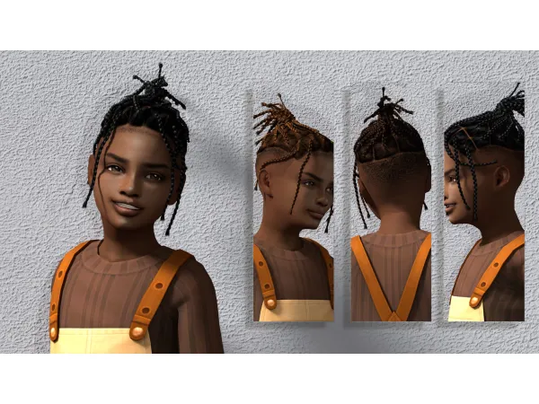 Alpha Travis Hairstyle Child - The Sims 4 Custom Content