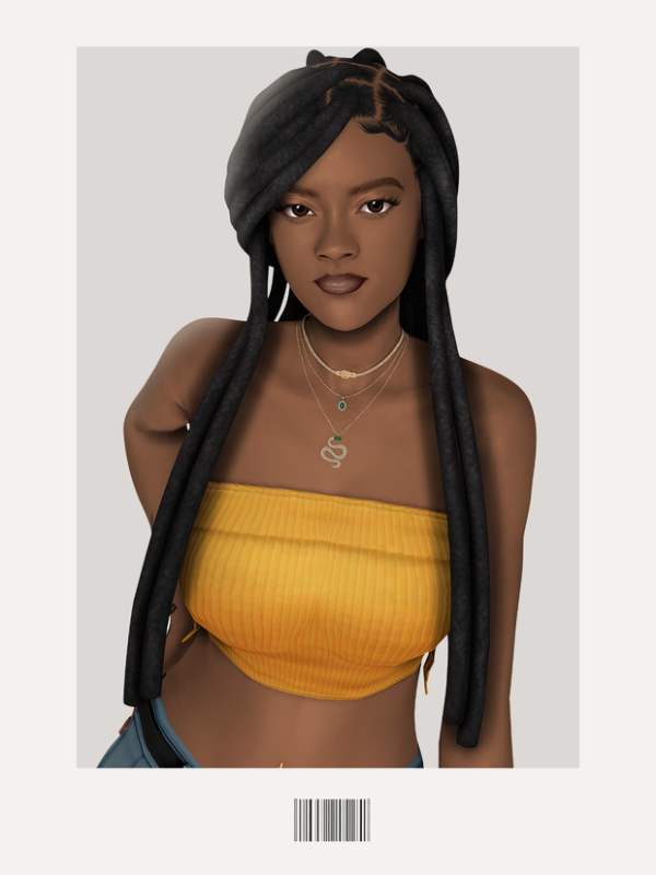 Maxis Match Scrunchie Locs by simsfinds - The Sims 4 Custom Content