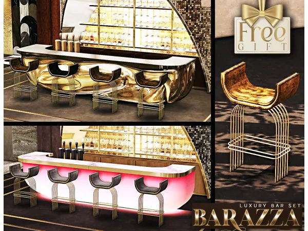 Alpha Barazza set gift - The Sims 4 Custom Content