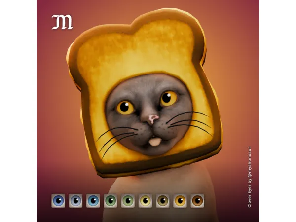 Mix Clover Eyes Cats Dogs and Horses by myshunosun - The Sims 4 Custom Content